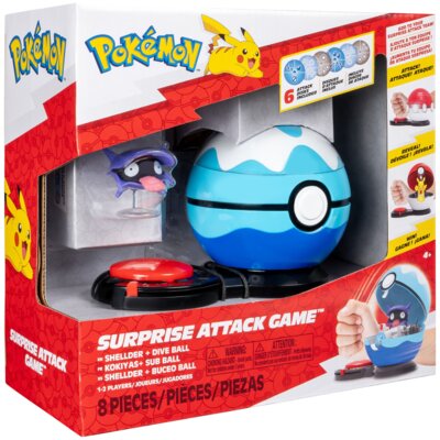 Figurka JAZWARES Pokémon Surprise attack Shellder PKW4173