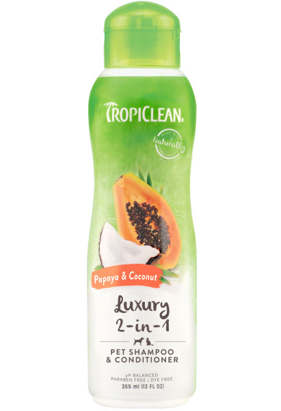 TROPICLEAN Papaya Coconut Shampoo and Conditioner 355ml szampon i odżywka dla psa i kota