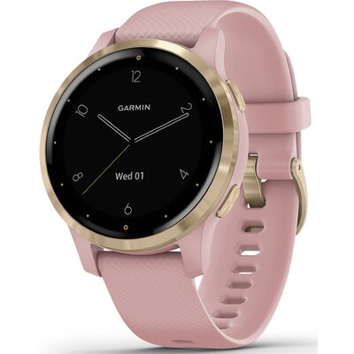 Pasek do Garmin Vivoactive 4S Różowo-złoty