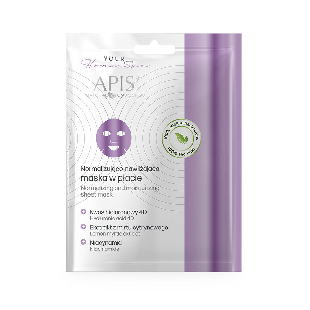 Apis Your Home SPA maska w płacie rozświetlająca do twarzy, 20 g