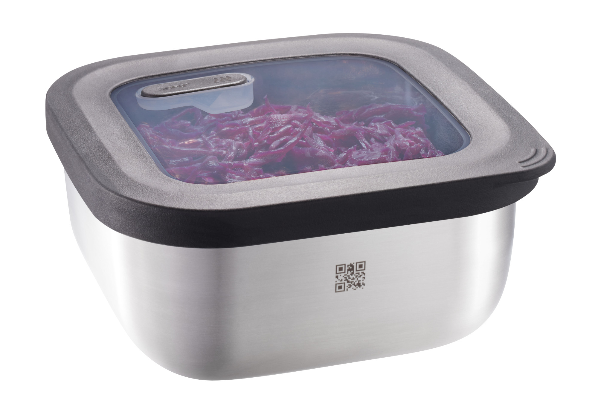 GEFU - Pojemnik stalowy kwadratowy PROVIDO 0,9 L