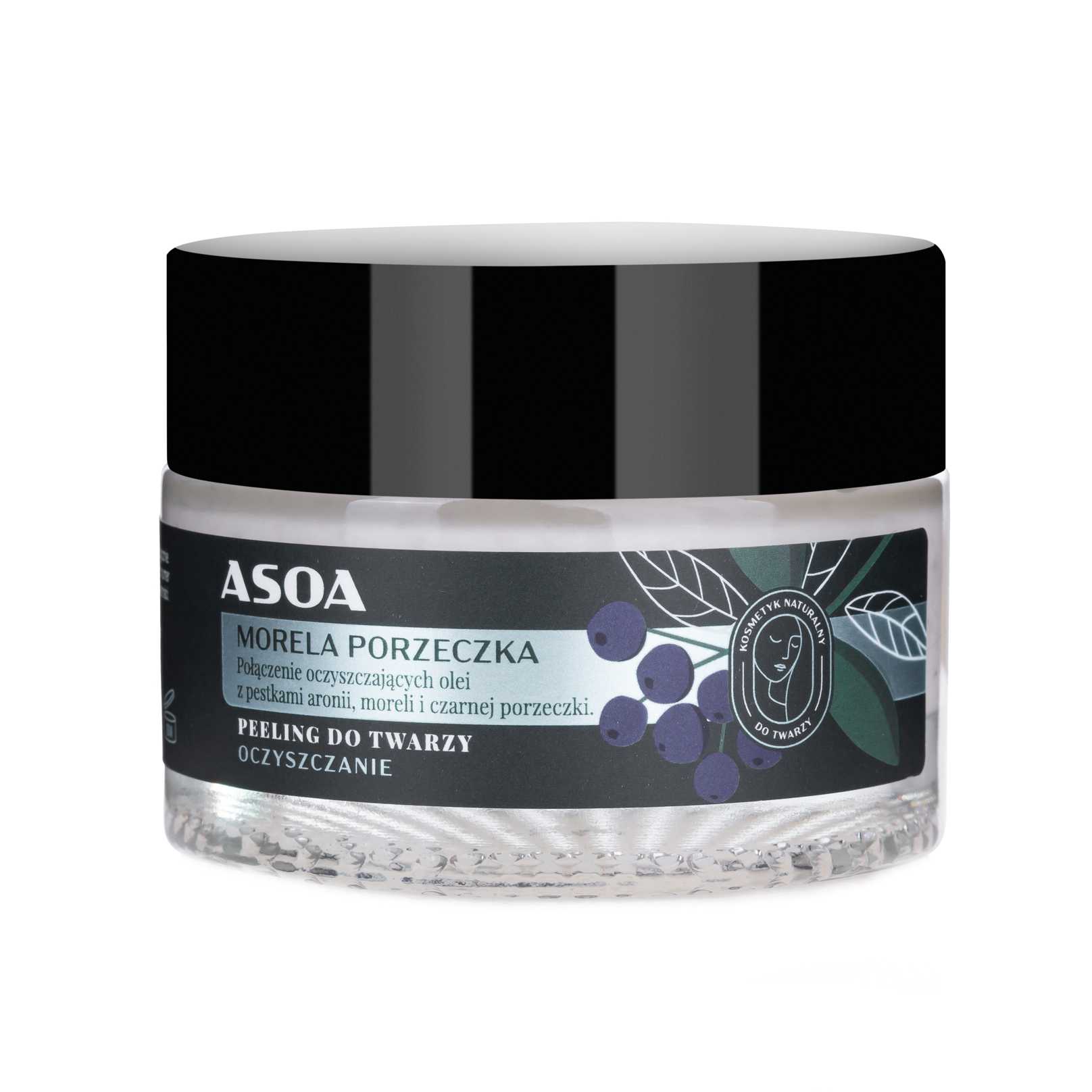Asoa peeling do twarzy morela i porzeczka, 50 ml