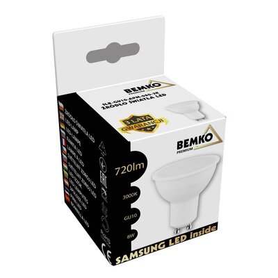 Żarówka LED BEMKO Samsung Inside D84-SLB-GU10-APM-080-3K 8W GU10