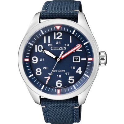 Zegarek CITIZEN Eco-Drive Military AW5000-16L Stalowo-niebieski