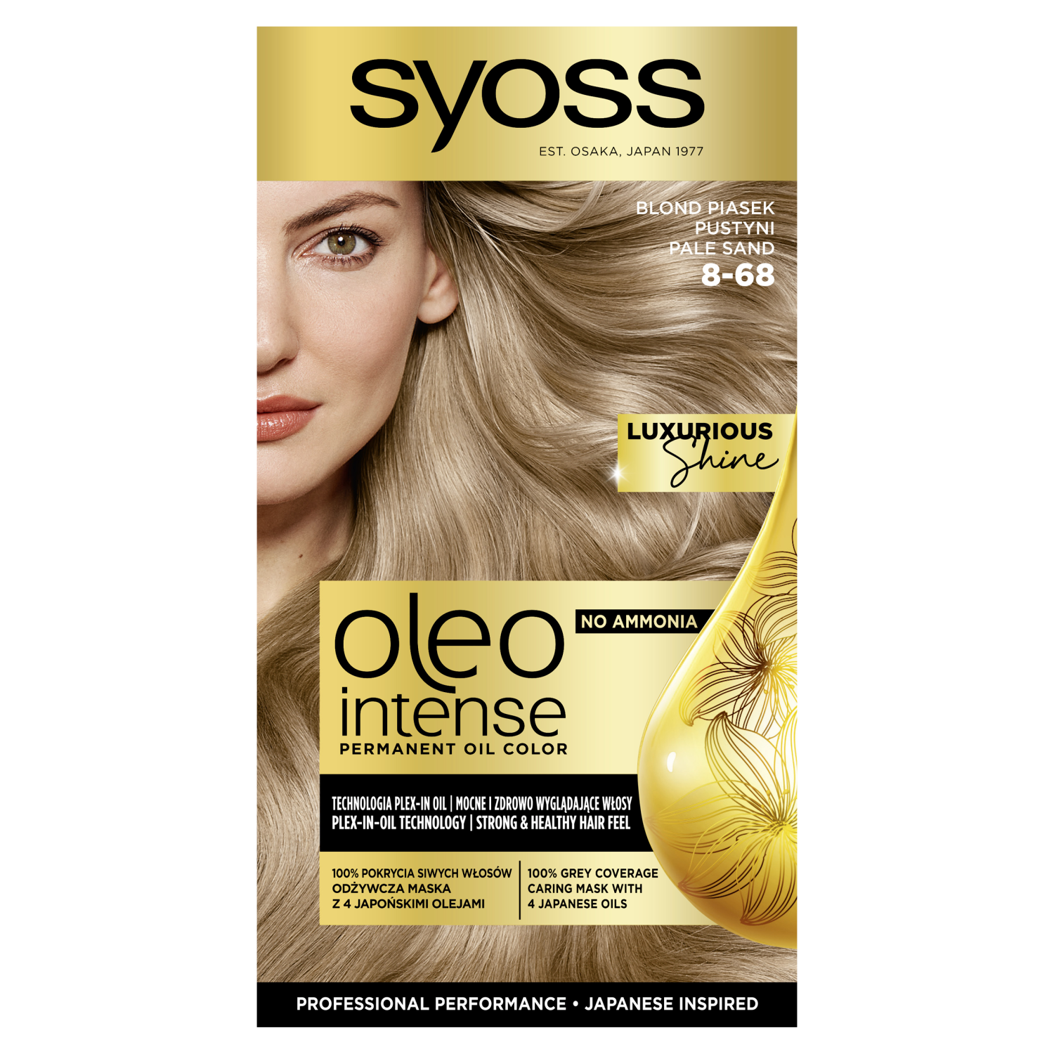 Syoss Oleo Intense farba do włosów 8-68 blond piasek pustyni, 1 opak.