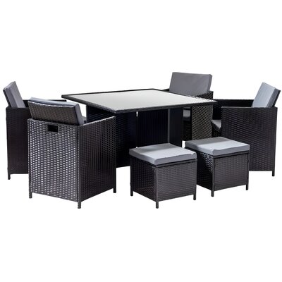 Zestaw mebli ogrodowych MIRPOL Cordia Antracytowy