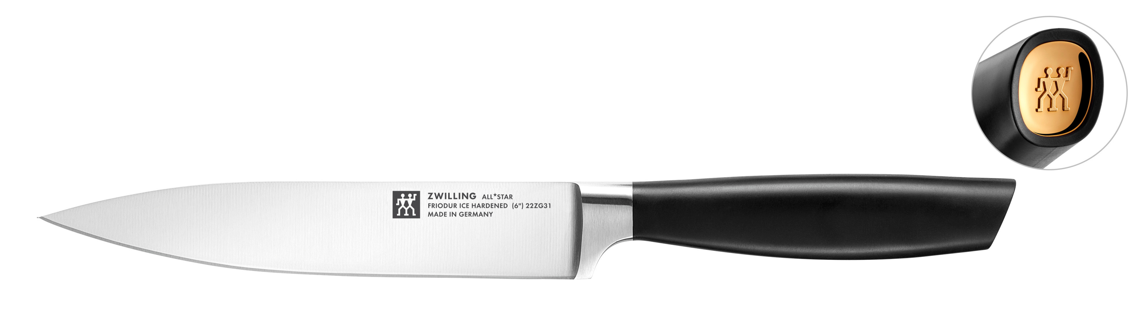 Zwilling - Nóż do wędlin 16 cm All Star Złoty