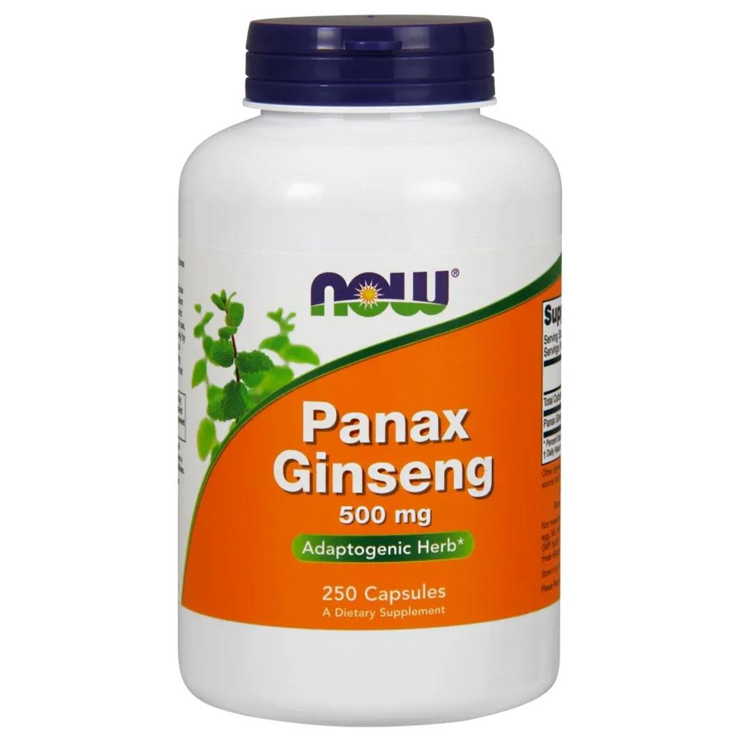 Now Foods Panax Ginseng suplement diety Żeń-Szeń, 500mg, 250 kaps./1 opak.