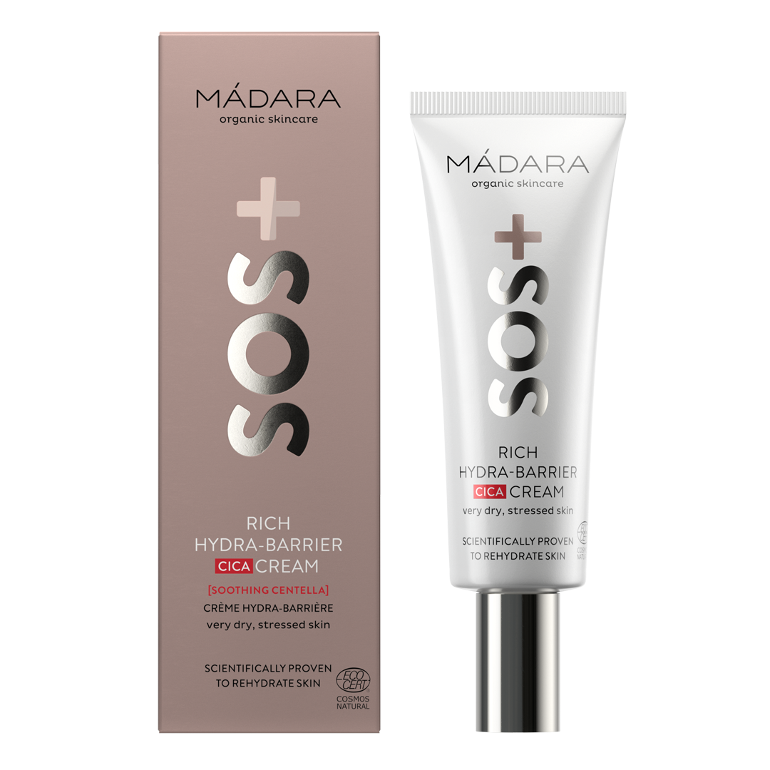 MÁDARA organic skincare SOS Hydra Barrier CICA krem silnie nawilżający, 40 ml
