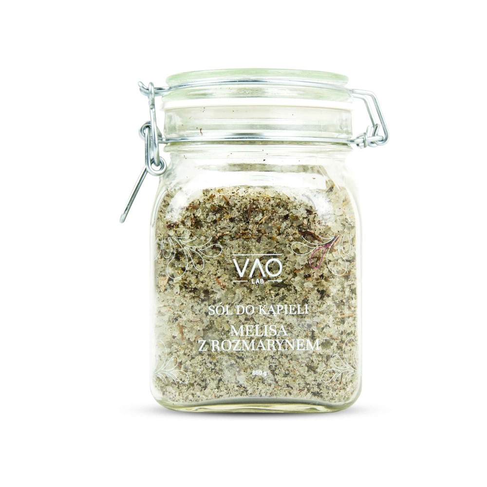 Vao Lab sól do kąpieli melisa z rozmarynem, 650 g