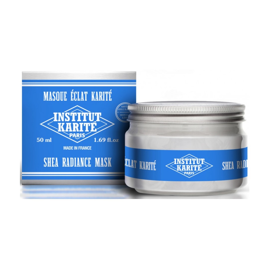 Institut Karite Hydrating Cares rozświetlająca maska do twarzy z masłem Shea, 50 ml