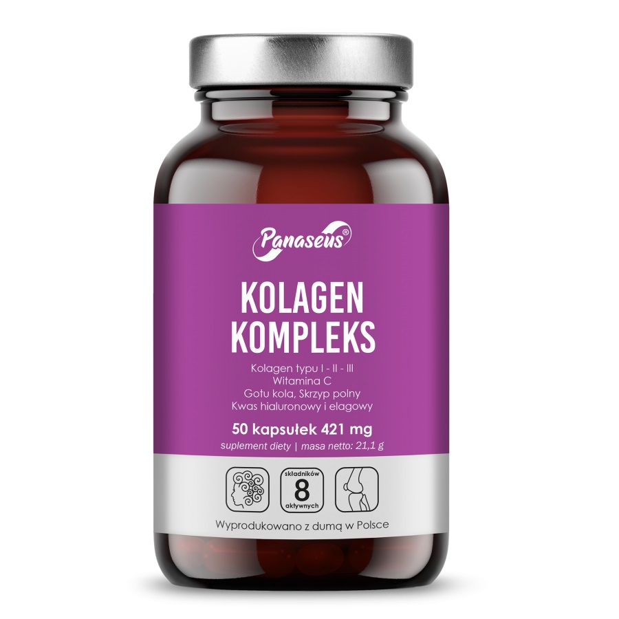 Panaseus Kolagen Kompleks suplement diety, 50 kaps./1 opak.
