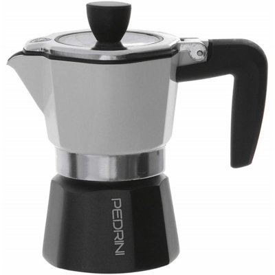 Kawiarka PEDRINI Sei Moka Plus 3 TZ Biało-czarny 150 ml