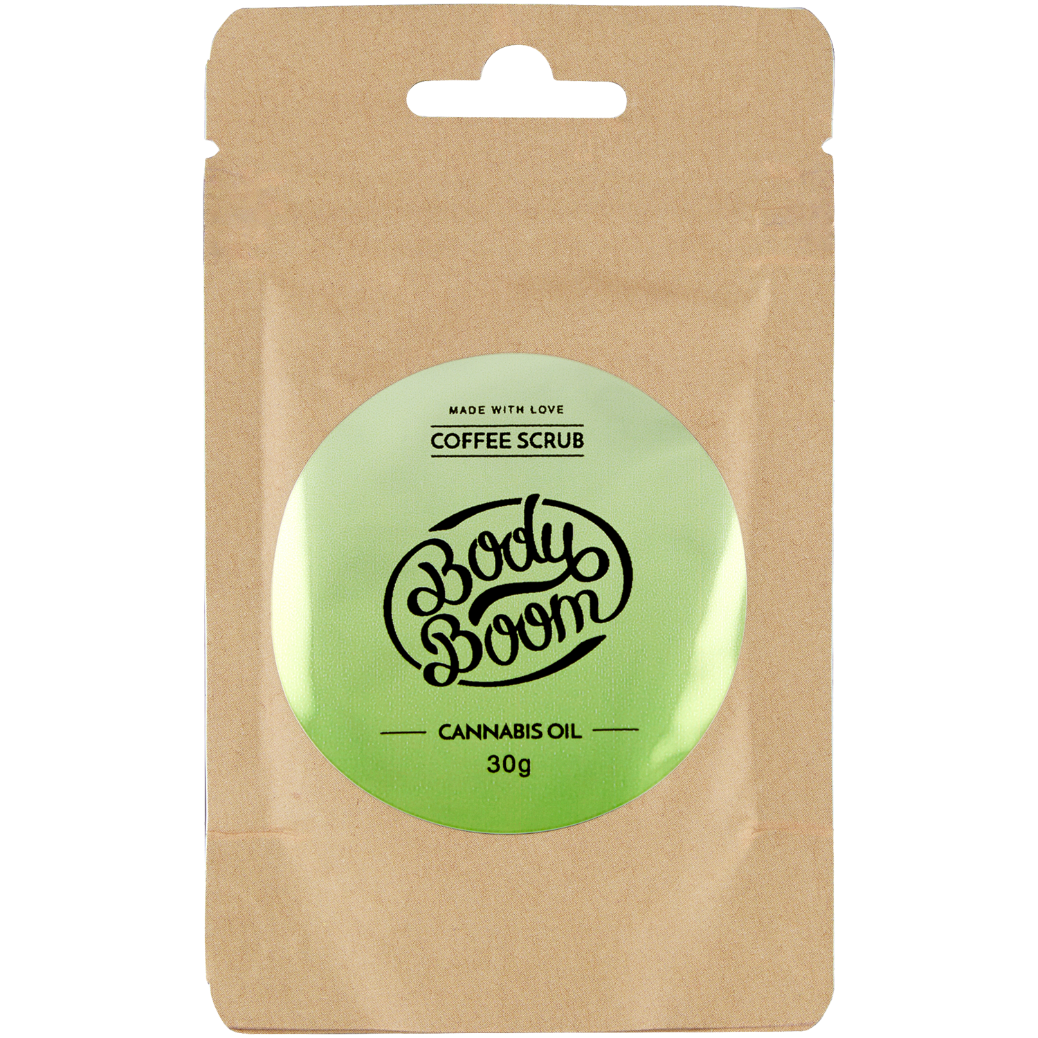 Bodyboom Cannabis Oil kawowy peeling do ciała, 30 g