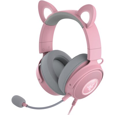 Słuchawki RAZER Kraken Kitty V2 Pro Nauszne, Dźwięk przestrzenny Różowy