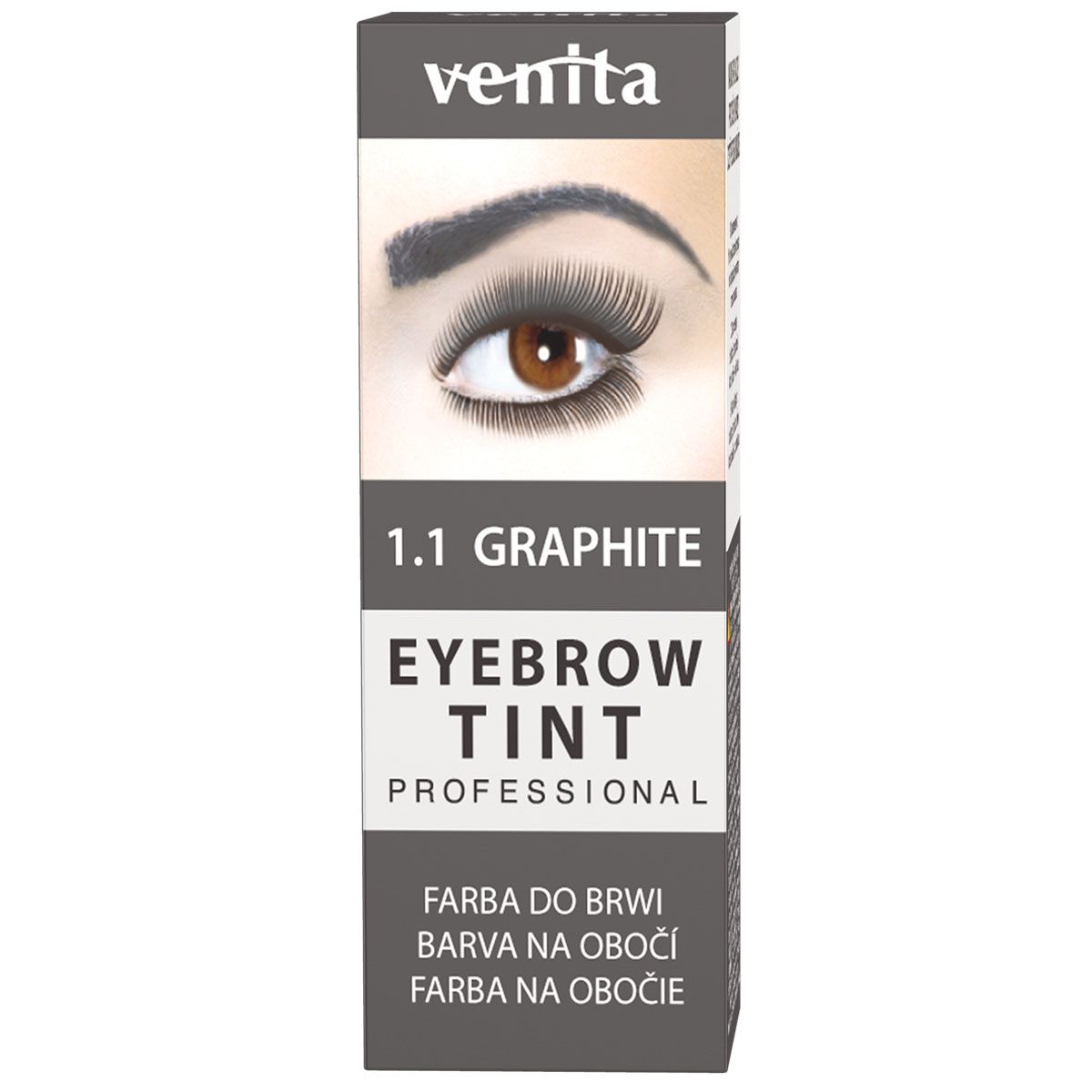 Venita Eyebrow Tint henna do brwi grafitowa, 1 szt.