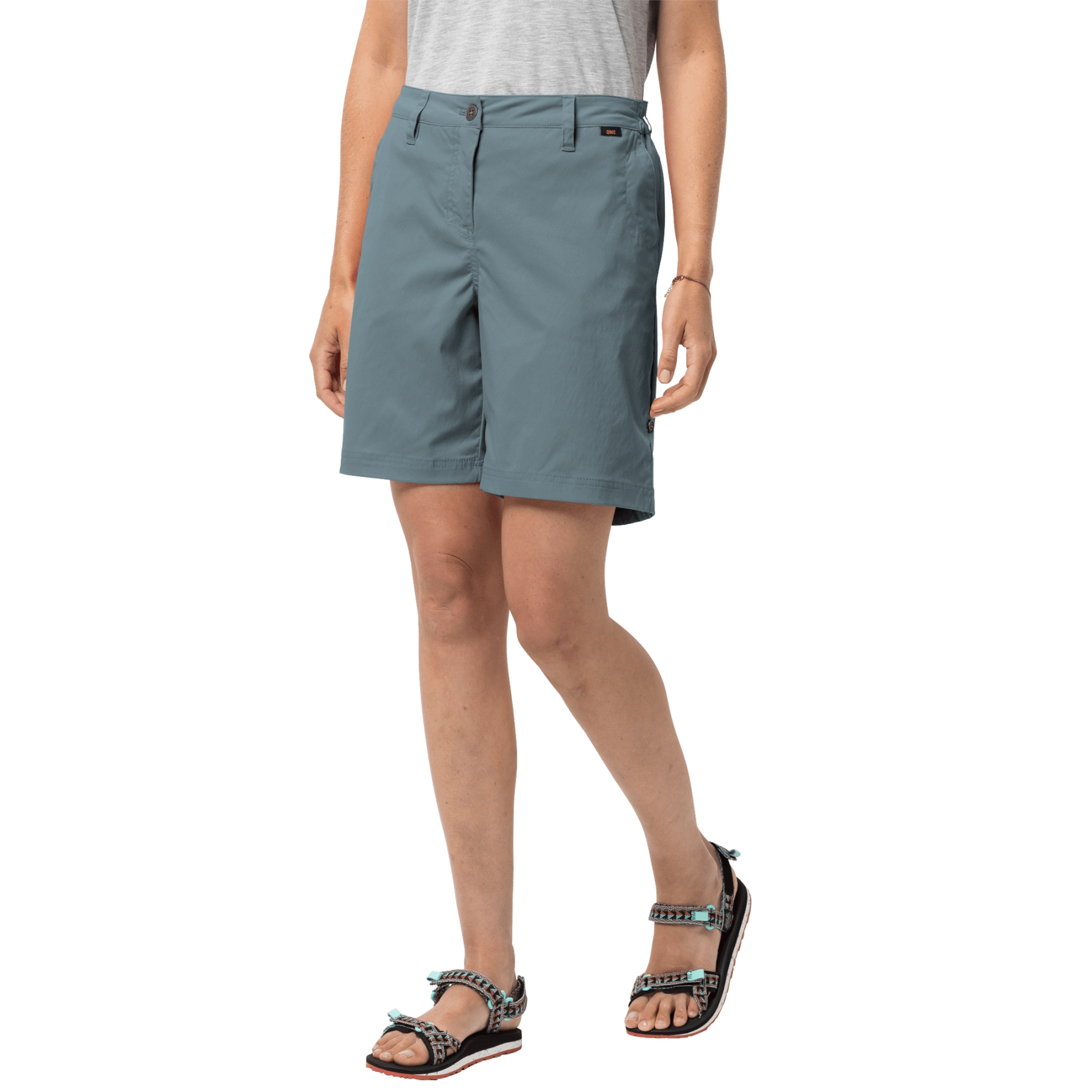 Spodenki damskie DESERT SHORTS W teal grey - 38