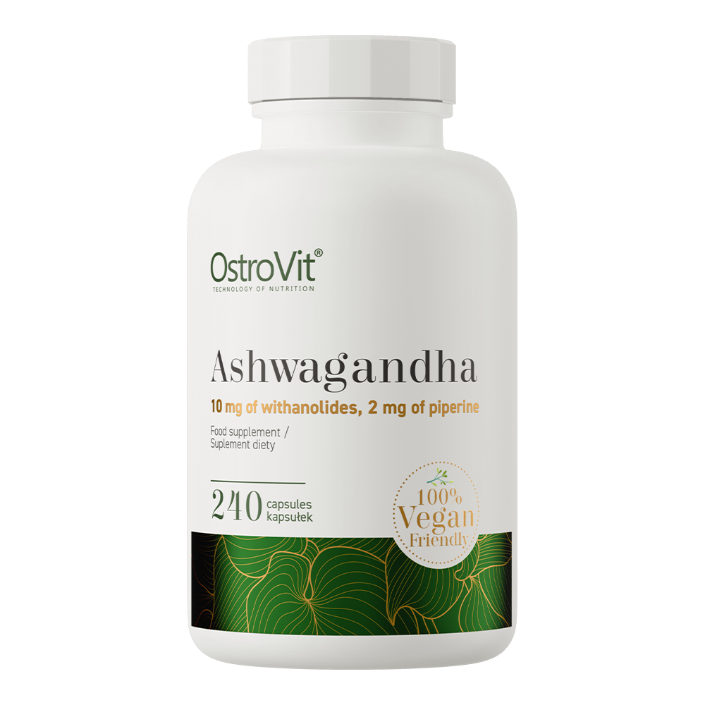 OstroVit Ashwagandha VEGE suplement diety, 240 kaps./1 opak.
