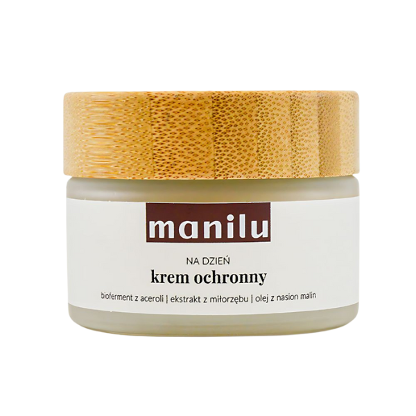 Manilu krem na dzień z biofermentem z aceroli i olejem z malin, 50 ml