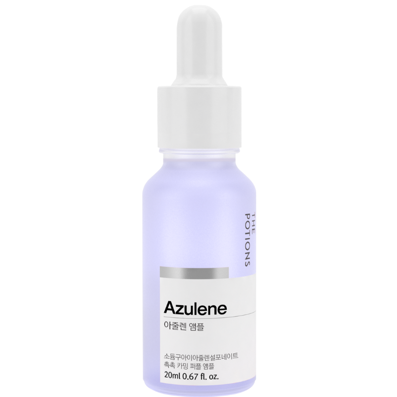 The Potions łagodzące serum do twarzy z azulenem, 20 ml