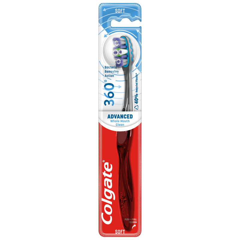 Colgate 360° Advanced szczoteczka do mycia zębów soft, 1 szt.