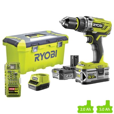 Wiertarko-wkrętarka udarowa RYOBI R18PD31-252TA55