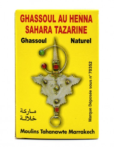 Sahara Tazarine kondycjonująca mieszanka glinki marokańskiej i henny do włosów i skóry głowy, 100 g