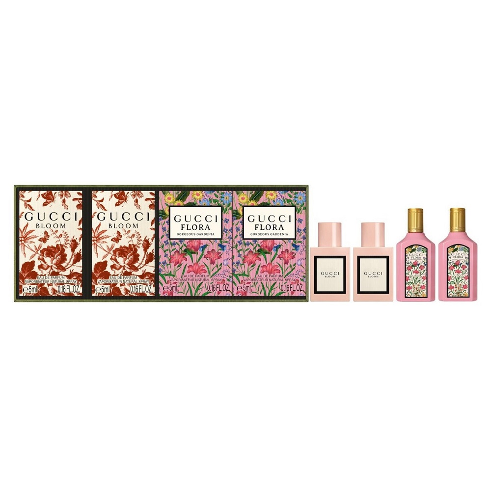 Gucci Ladies Garden Collection Mini Set zestaw: Bloom woda perfumowana damska, 2x5ml + Flora Gorgeous Gardenia woda perfumowana damska, 2x5ml
