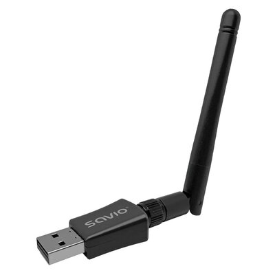 Karta sieciowa SAVIO AK-61 USB-A, Zewnętrzna, 2.4 / 5 GHz