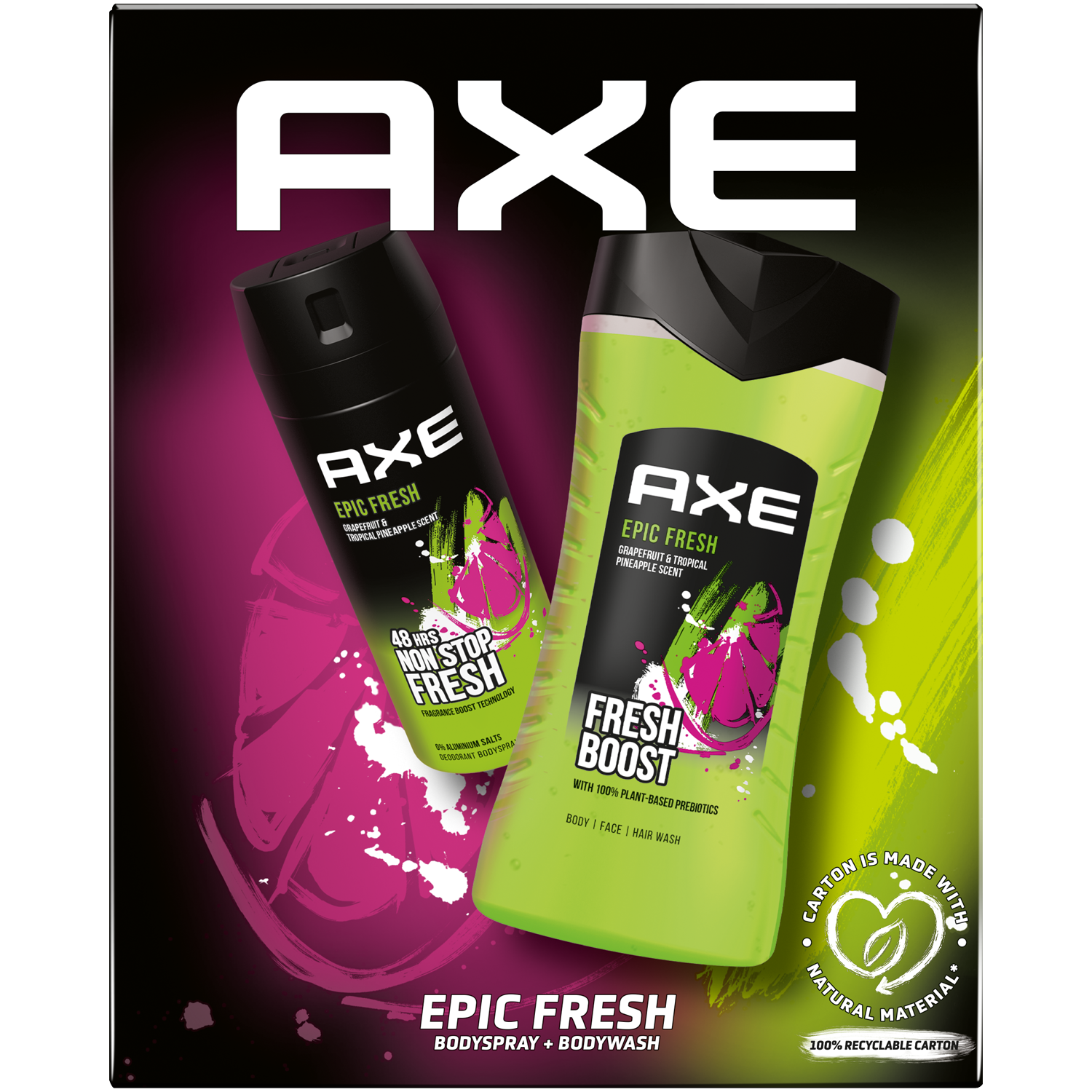 Axe Epic Fresh zestaw: żel pod prysznic, 250 ml + perfumowany dezodorant do ciała, 150 ml