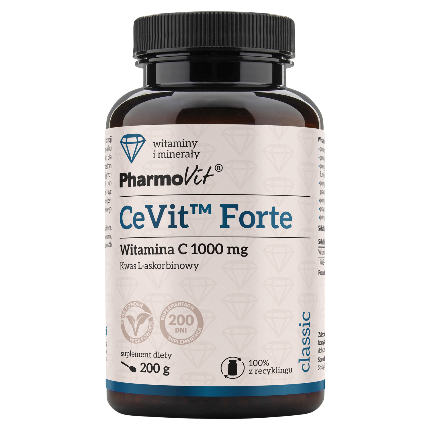 Pharmovit Cevit Forte Witamina C 1000 MG suplement diety, 200 g