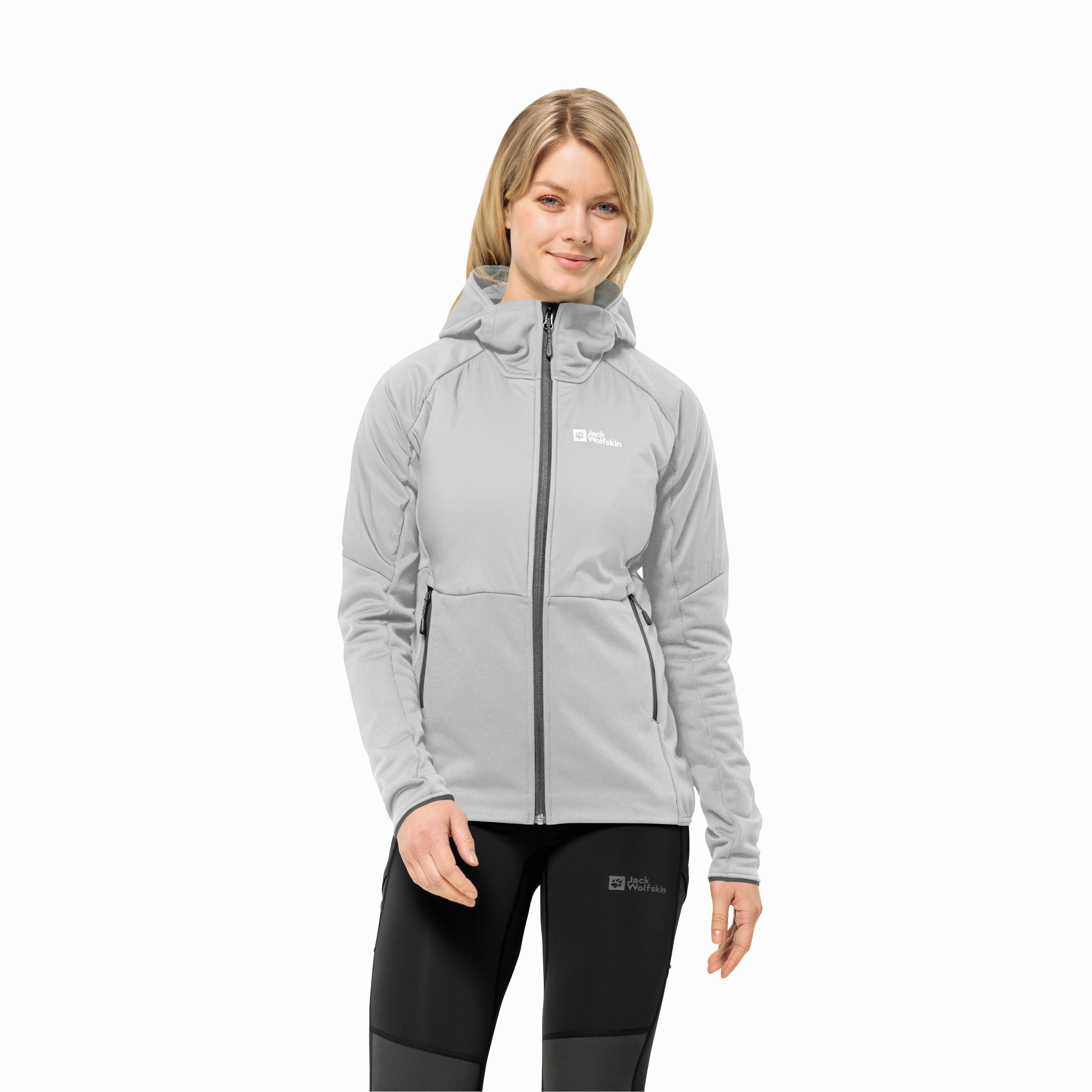 Damska kurtka polarowa Jack Wolfskin ALPGRAT PRO INS FZ W cool grey - M