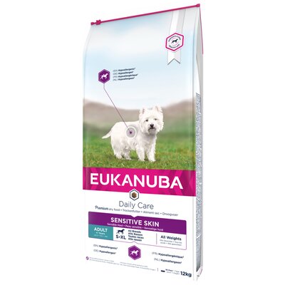 Karma dla psa EUKANUBA Daily Care Sensitive Skin Ryby Oceaniczne 12 kg