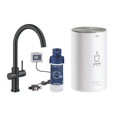 Bateria GROHE Red Duo 30083KS1 z filtrem Aksamitna czerń