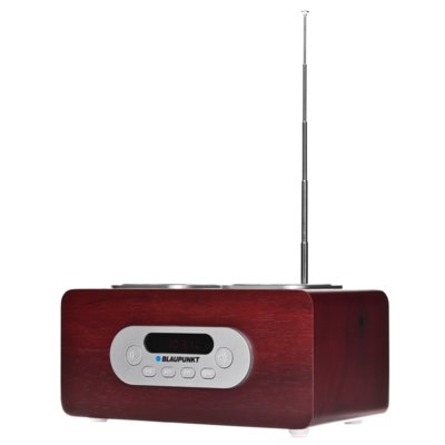 Radio BLAUPUNKT PP5BR Brązowe, Przenośne, Tuner FM z cyfrową syntezą, Złącze USB/SD/AUX, Zasilanie Bateryjno-sieciowe