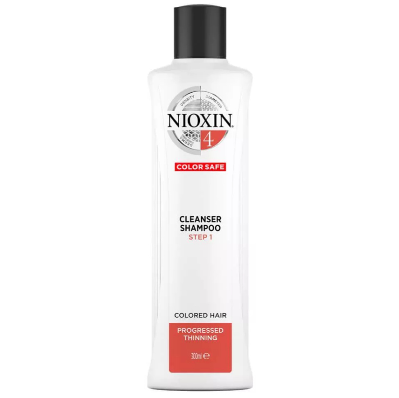 Nioxin System 4 szampon przeciw wypadaniu do włosów farbowanych i znacznie przerzedzonych, 300 ml