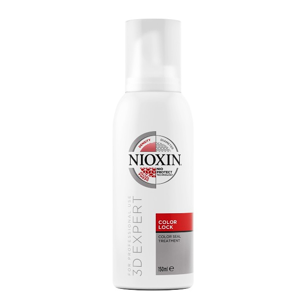 Nioxin Color Lock zabezpieczająca i zagęszczająca kuracja w piance do stosowania po koloryzacji, 150 ml