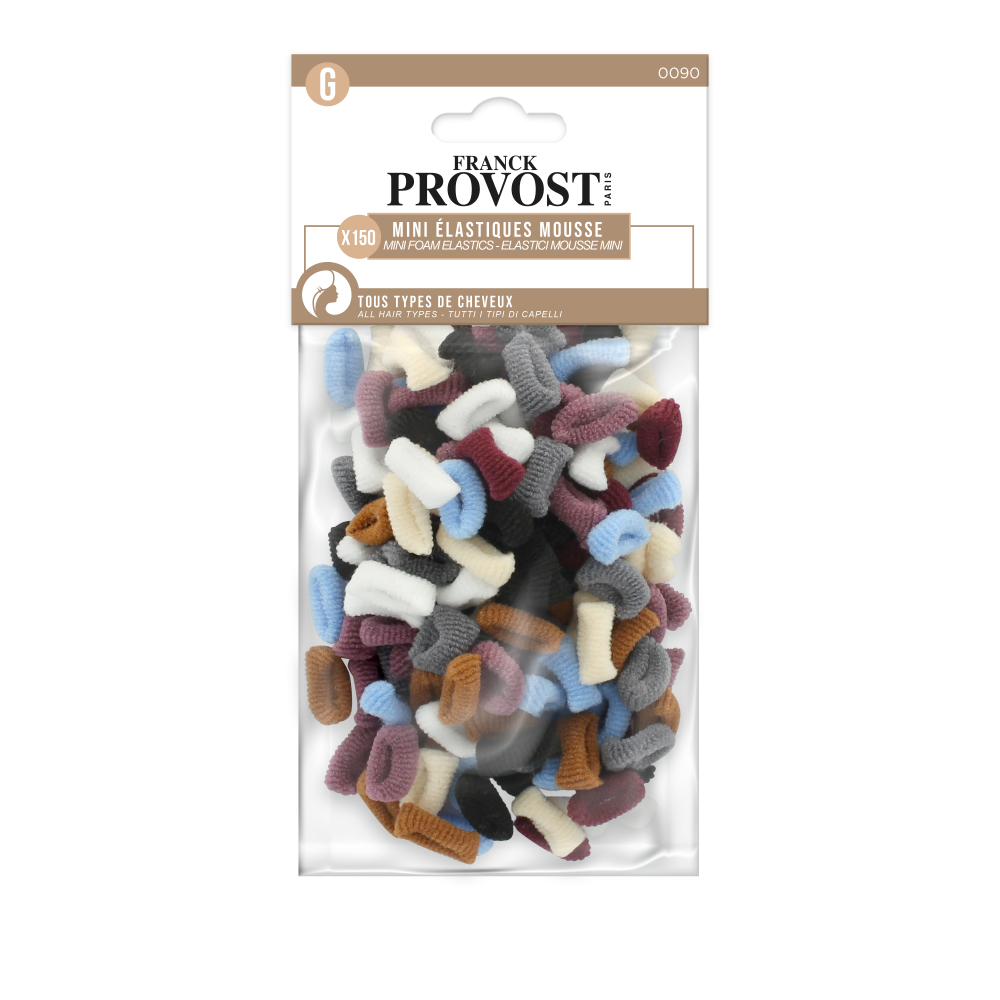 Franck Provost mini frotki do włosów, 150 szt./1 opak.