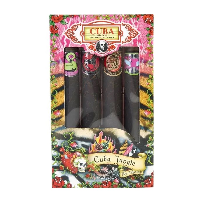 Cuba Original Jungle zestaw: woda perfumowana damska, 4x35 ml