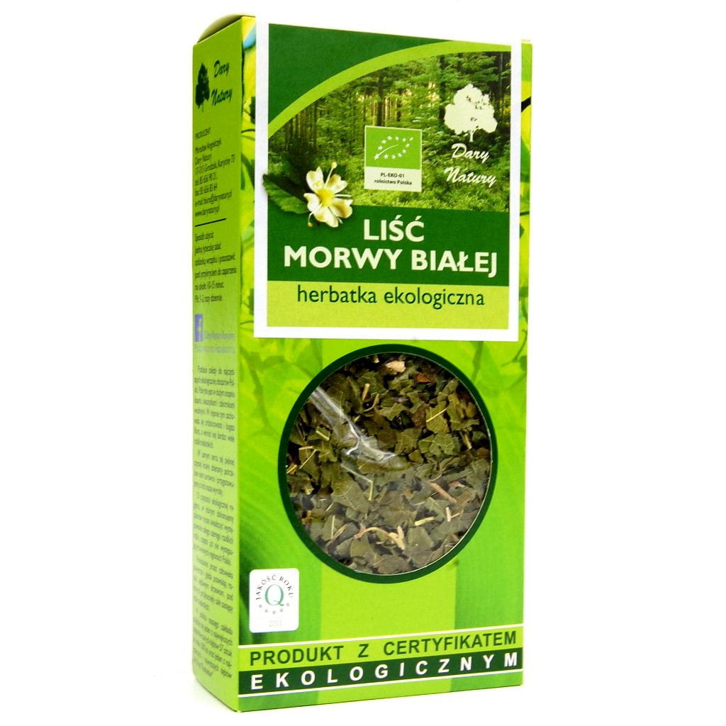 Morwa Biała liść 50 g Dary Natury.