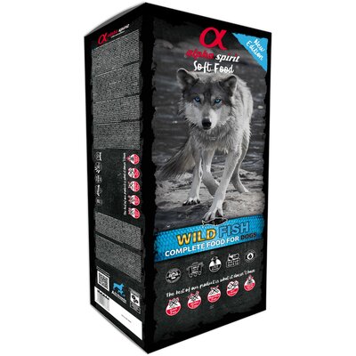 Karma dla psa półwilgotna ALPHA SPIRIT Wild Fish Ryba (45 x 200 g)