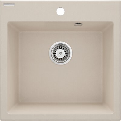 Zlewozmywak jednokomorowy DEANTE Evora ZQJ 5103 Beżowy 50x50