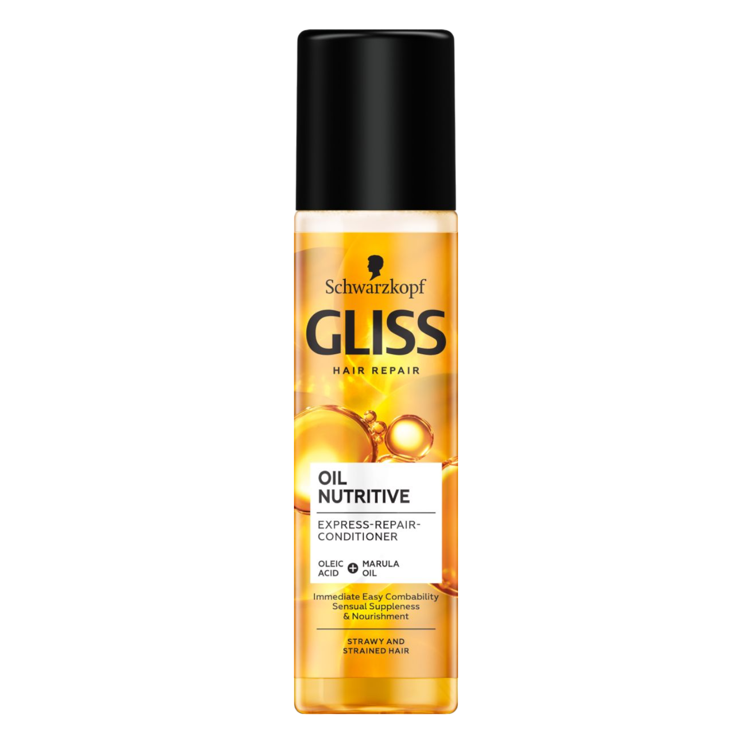 Gliss Oil Nutritive ekspresowa odżywka do włosów przesuszonych i nadwyrężonych, 200 ml