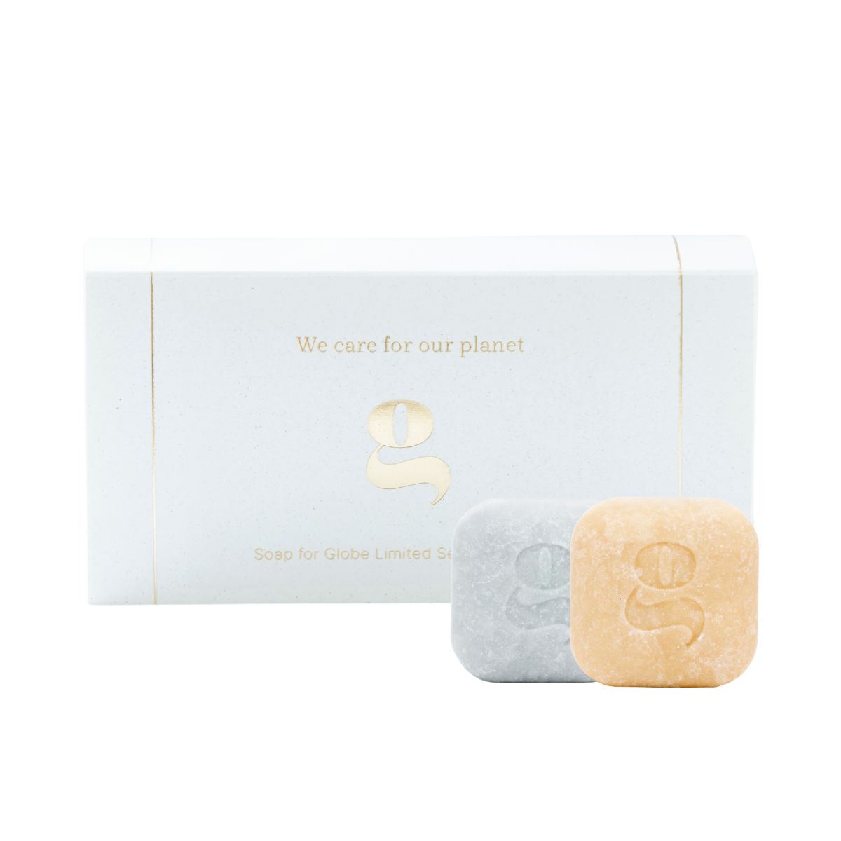 Soap for Globe zestaw prezentowy dla delikatnej skóry ciała pH 5.5: kostka myjąca, 100 g + kostka peelingująca, 100 g