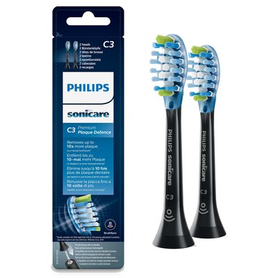 Końcówka szczoteczki PHILIPS Sonicare C3 HX9042/33 Czarny (2 szt.) (Usuwanie płytki nazębnej)