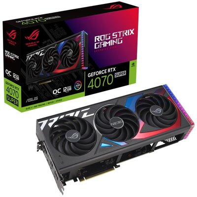 Karta graficzna ASUS ROG Strix GeForce RTX 4070 Super Gaming OC 12GB DLSS 3
