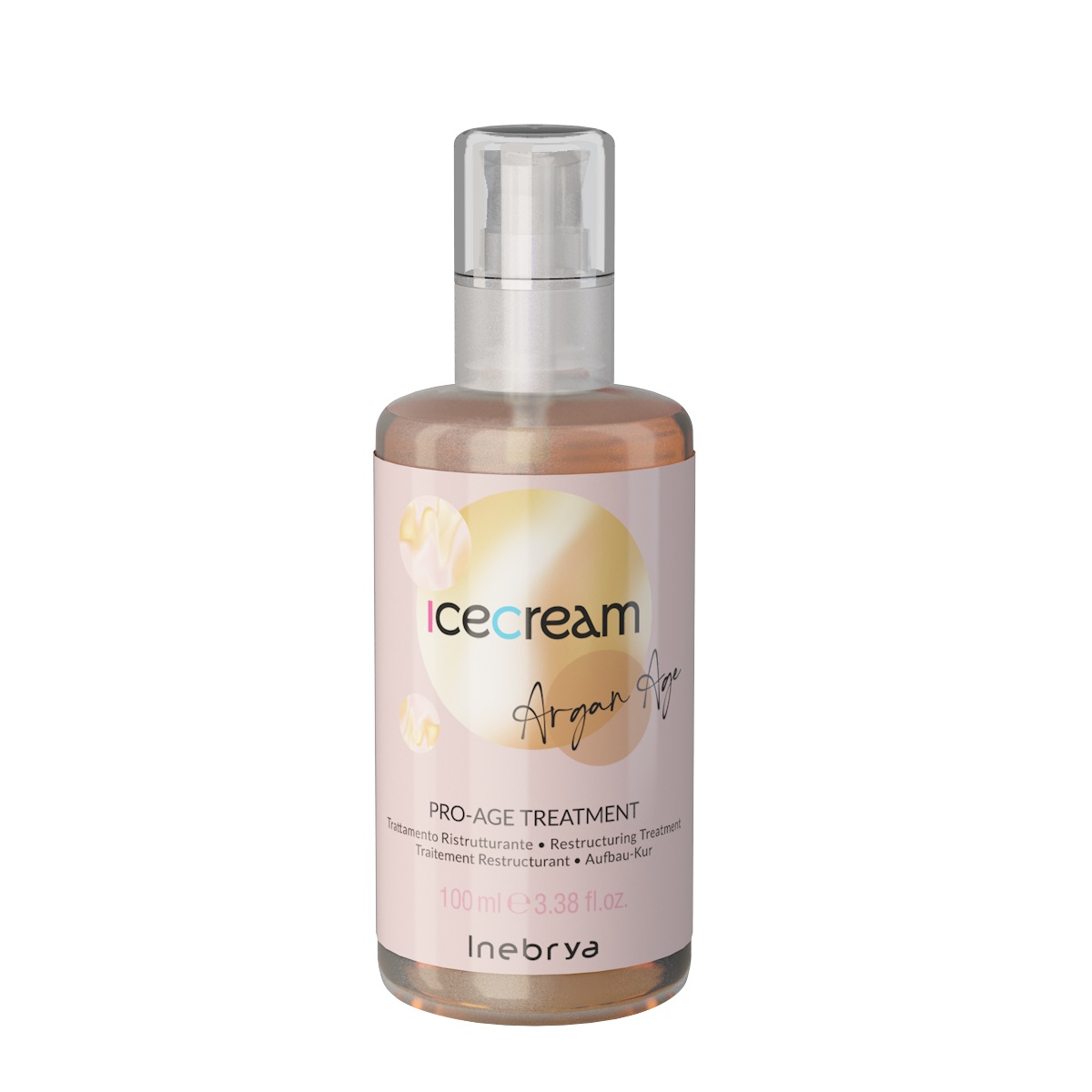 Inebrya Ice Cream Argan Age kuracja odbudowująca do włosów z olejkiem arganowym, 100 ml