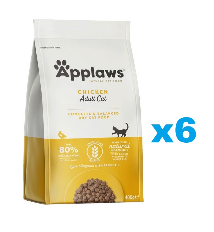APPLAWS Cat Adult Chicken 2,4 kg (6x400 g) z kurczakiem dla kotów