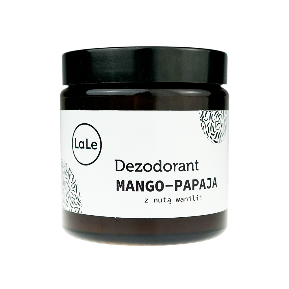 La-Le Mango-Papaya dezodorant w kremie do ciała, 120 ml
