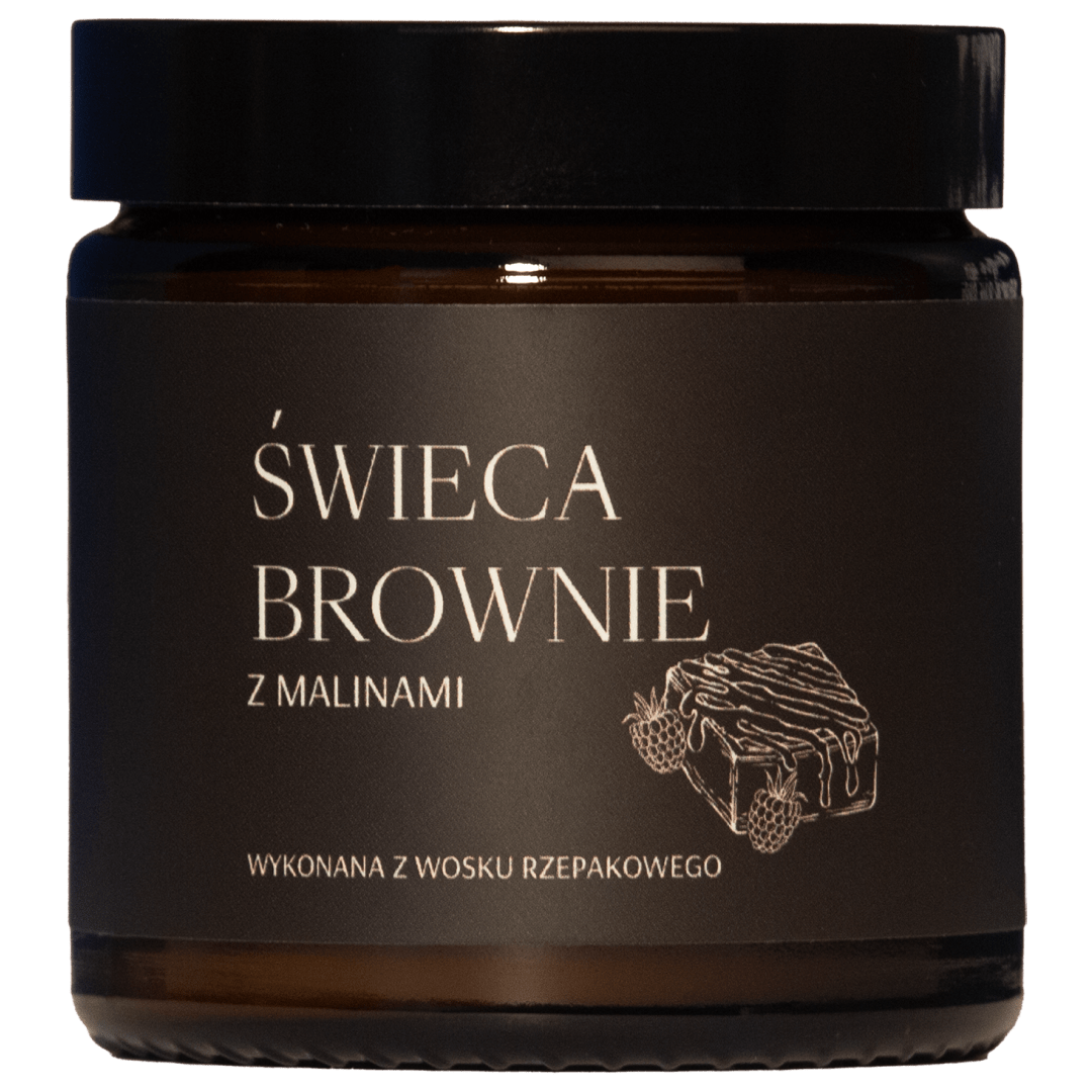 Mglife świeca brownie z malinami, 120 ml